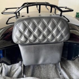Harley-Davidson Chopped Tour Pack with Luggage Rack & Saddlemen Backrest