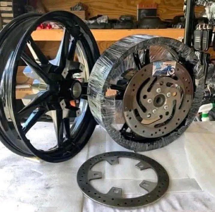 Harley-Davidson OEM Enforcer Wheels & Rotors – Vivid Black Powder Coat - Image 2