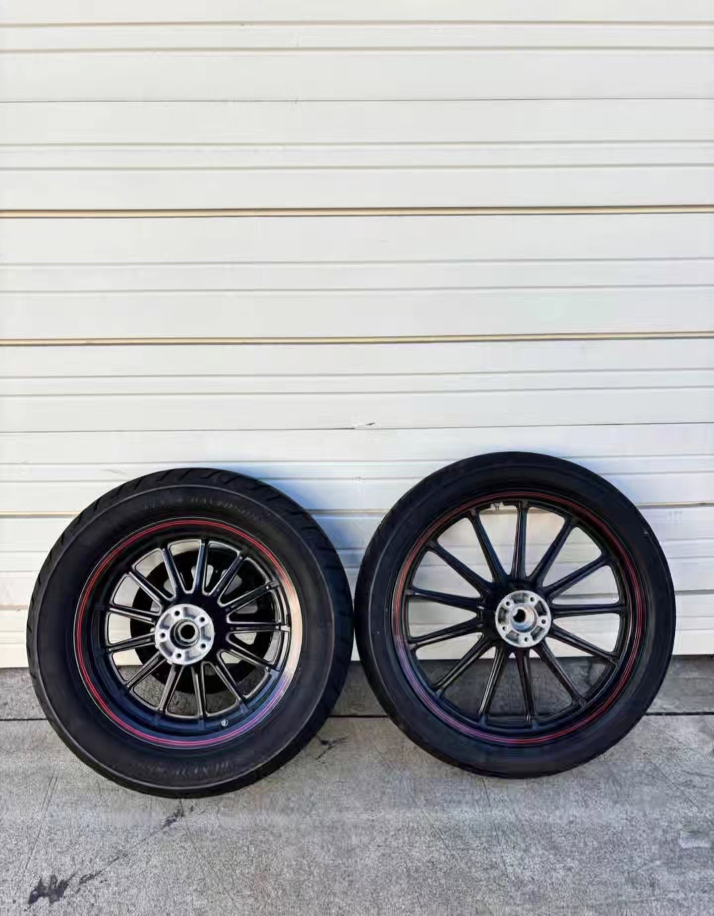 Black Powder Coated 13-Spoke Mag Wheel Set - Image 2