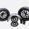 Harley-Davidson FLHX Black Custom Wheels with Tires