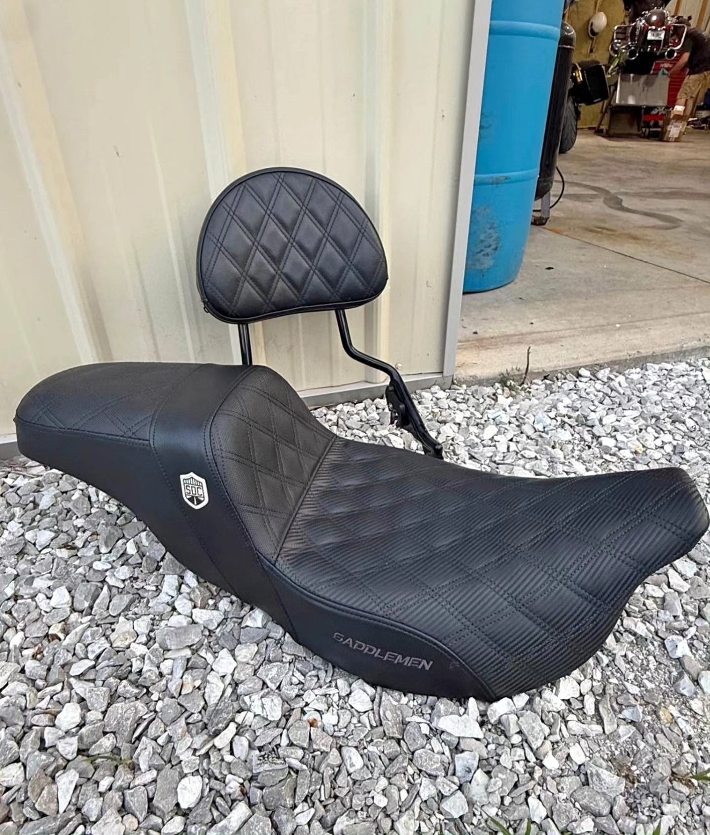 Saddlemen SDC Step-Up Seat with Matching Backrest