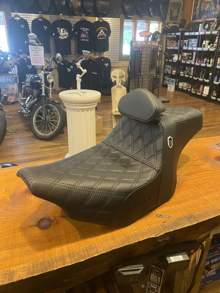 Saddlemen Step-Up LS Seat – Black with Driver Backrest